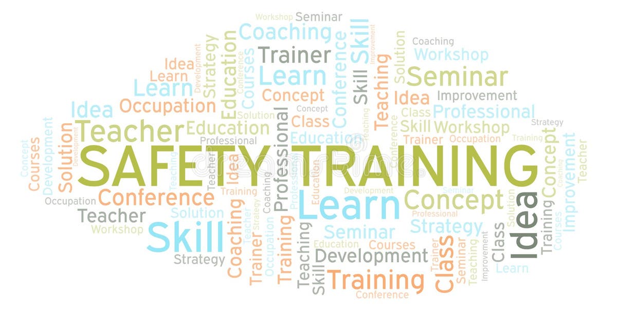 Safety Training Word Cloud Stock Illustrations 145 Safety Training
