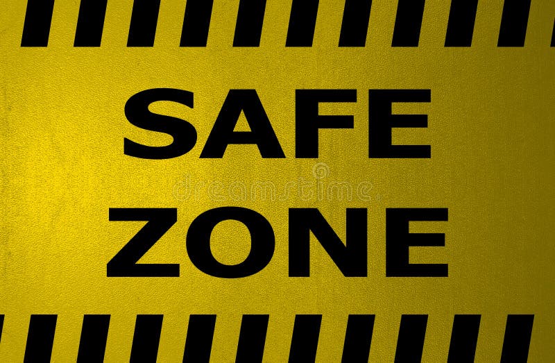 Safety zone stock image. Image of risk, road, banner 258842125