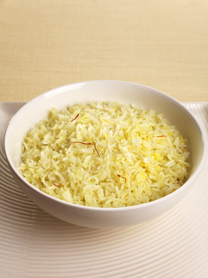 Saffron Rice and Copy Space Stock Image Image of round, food 26876967