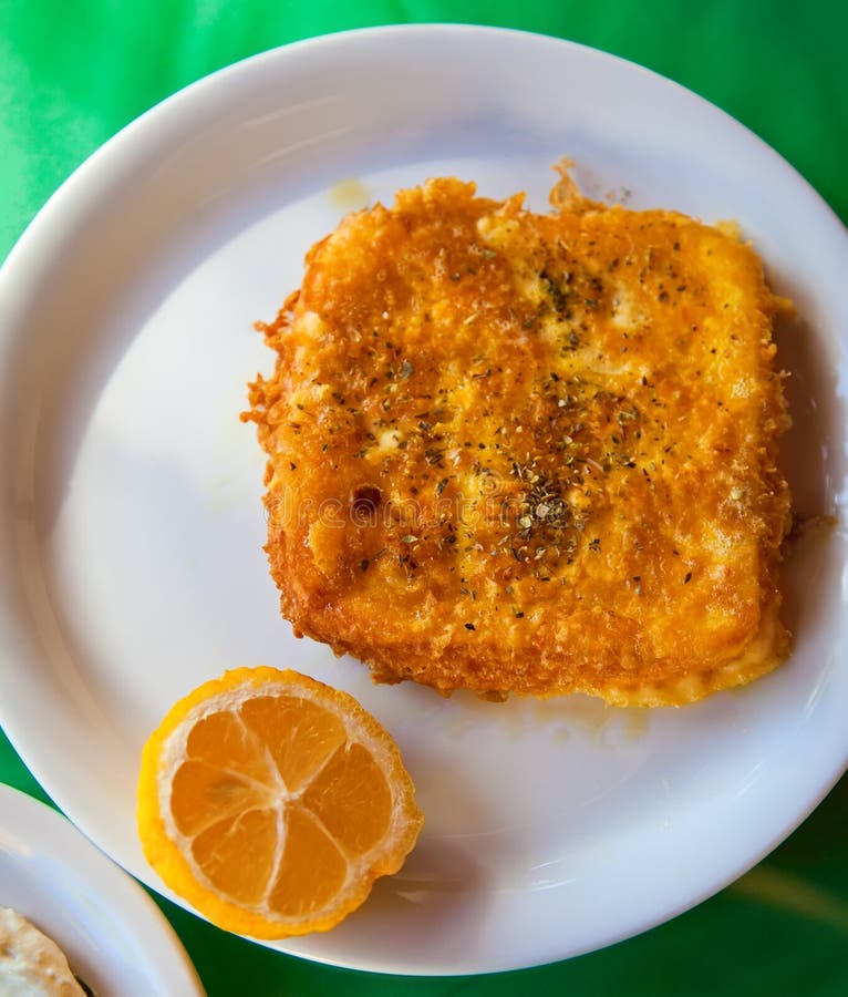 Saganaki stock image. Image of cuisine, greek, fried - 32206617