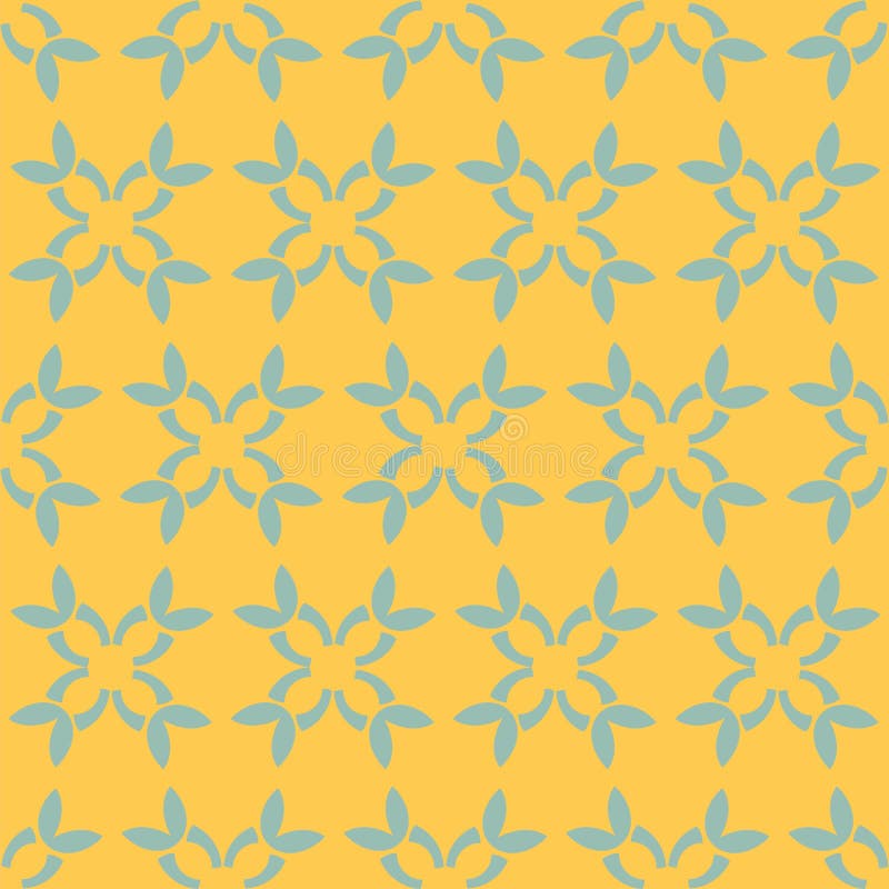 Sage Green and Mustard Yellow Vector Seamless Repeat Pattern Stock