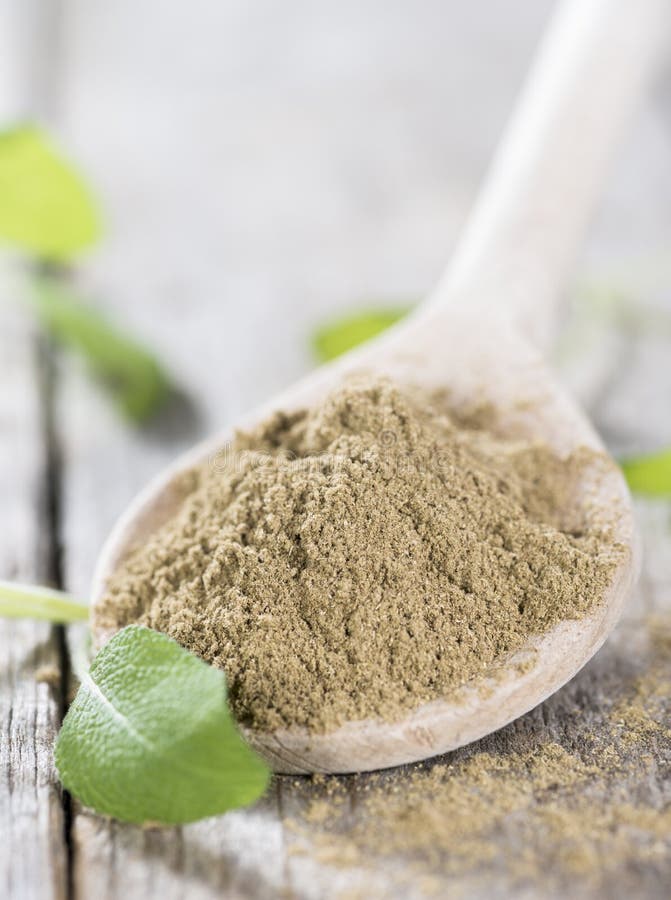 Sage Powder (isolated on White) Stock Photo Image of macro, edible