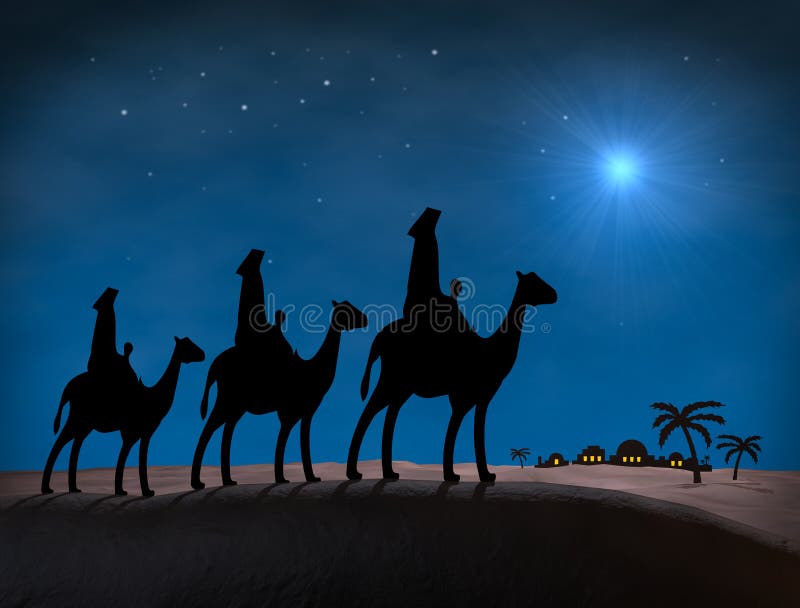 Sages de Noël illustration stock Sages de Noël illustration stock