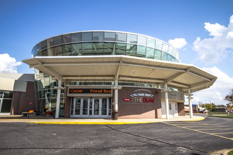 Exterior Of The Dow Event Center In Downtown Saginaw Michigan