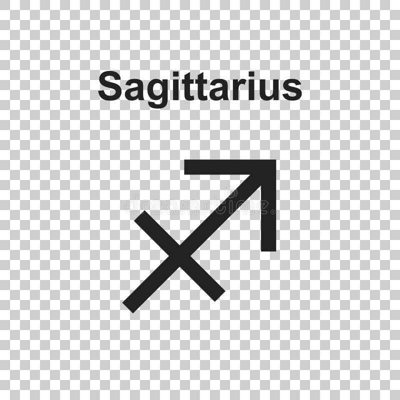 Sagittarius zodiac sign. Flat astrology vector illustration on w stock illustration Sagittarius zodiac sign. Flat astrology vector illustration on w stock illustration