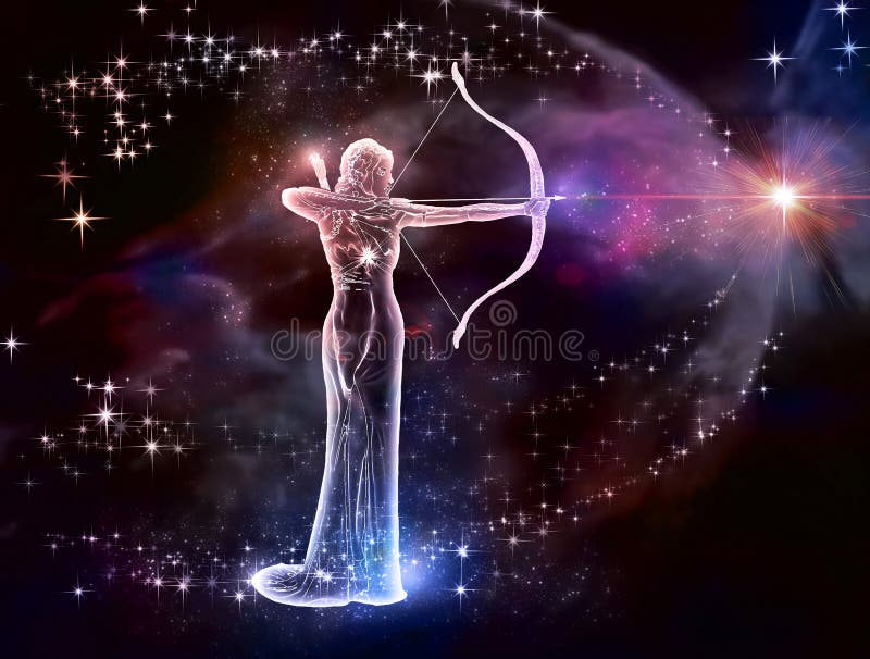 Sagitário Archer ilustração royalty free Sagitário Archer ilustração royalty free
