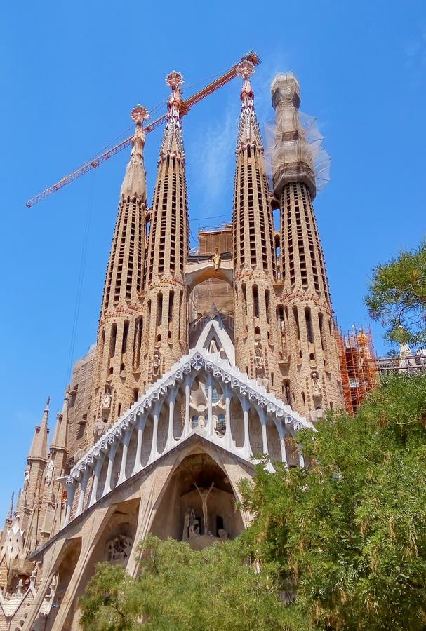 Barcelona - La Sagrada Familia Editorial Photo - Image of europe ...