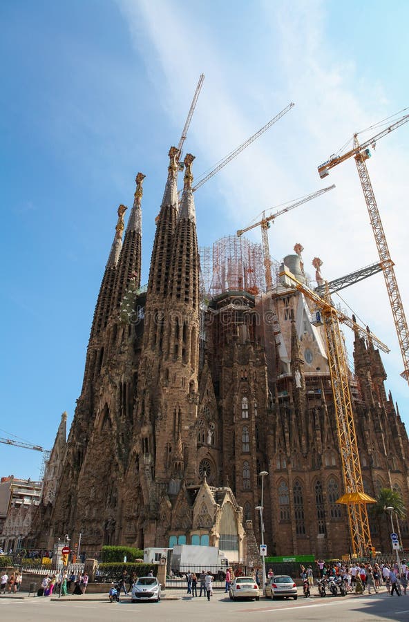 Sagrada Familia editorial stock image. Image of europe - 41104089