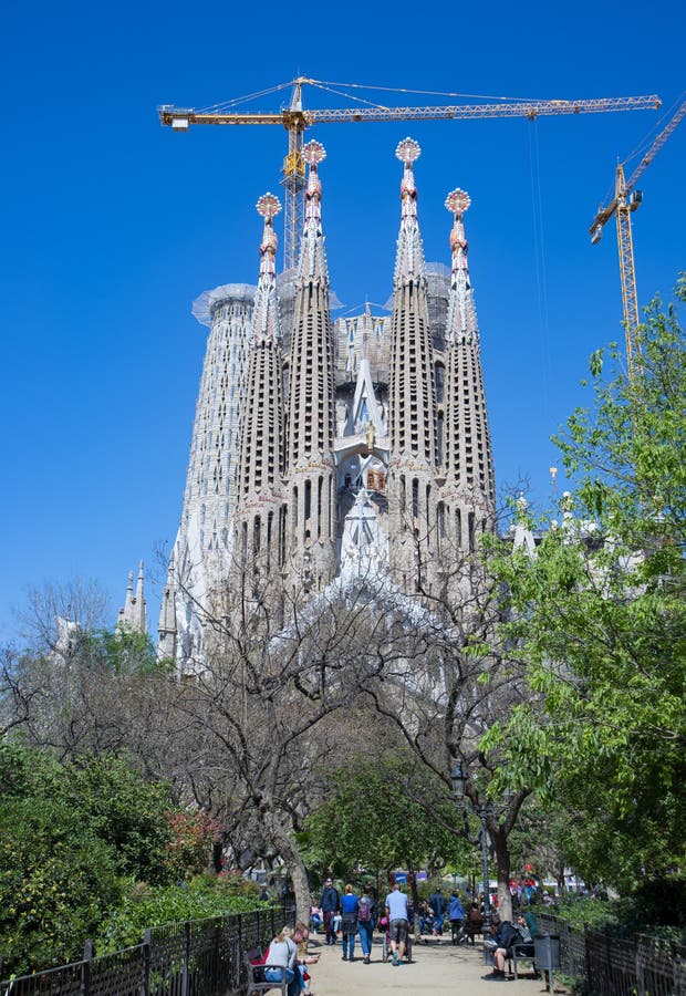 Sagrada Familia editorial photography. Image of gaudi - 173033242
