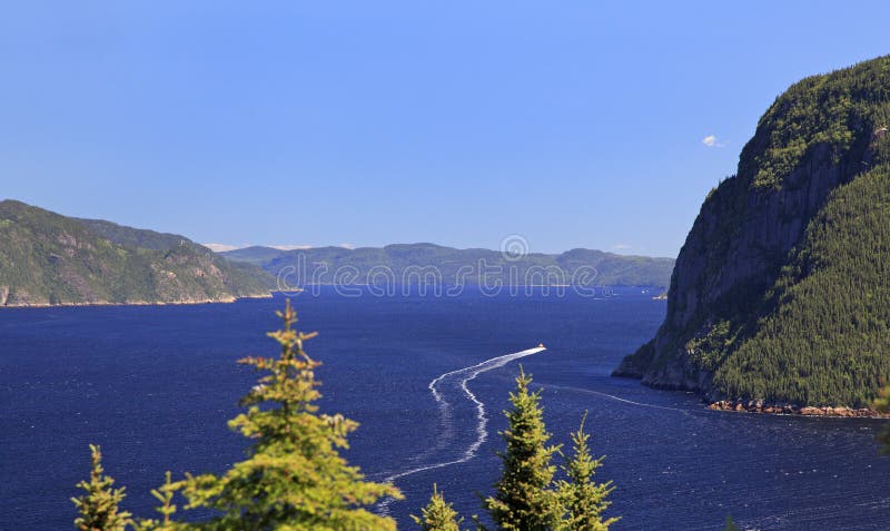 Saguenayfjord, Quebec royalty-vrije stock foto Saguenayfjord, Quebec royalty-vrije stock foto