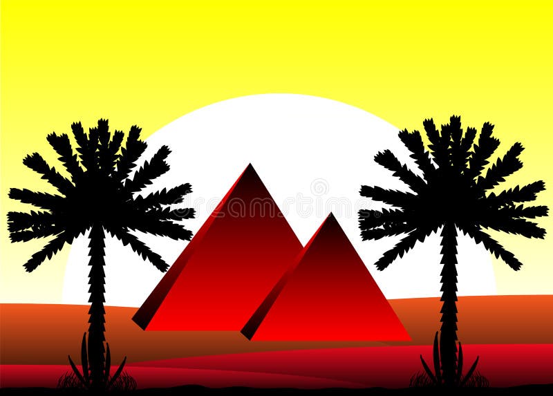 Sahara desert royalty free illustration