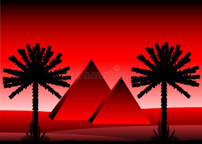 Sahara desert royalty free illustration