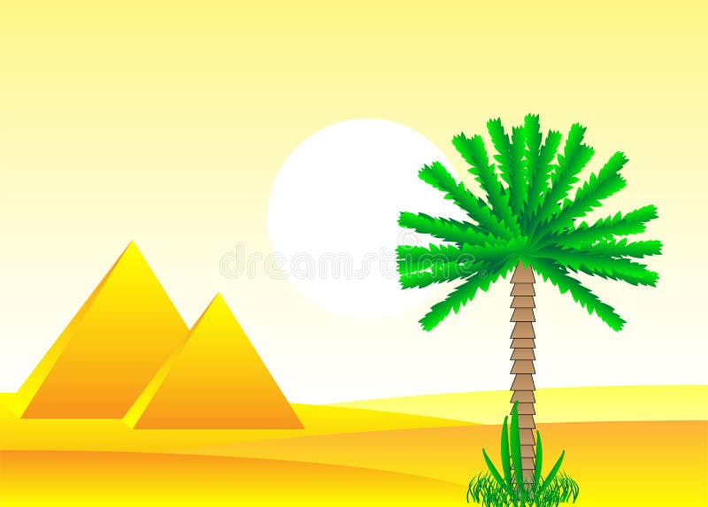 Sahara desert stock illustration