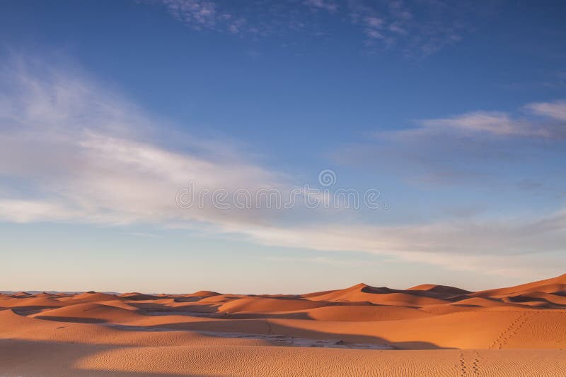 Sahara przy wschodem słońca