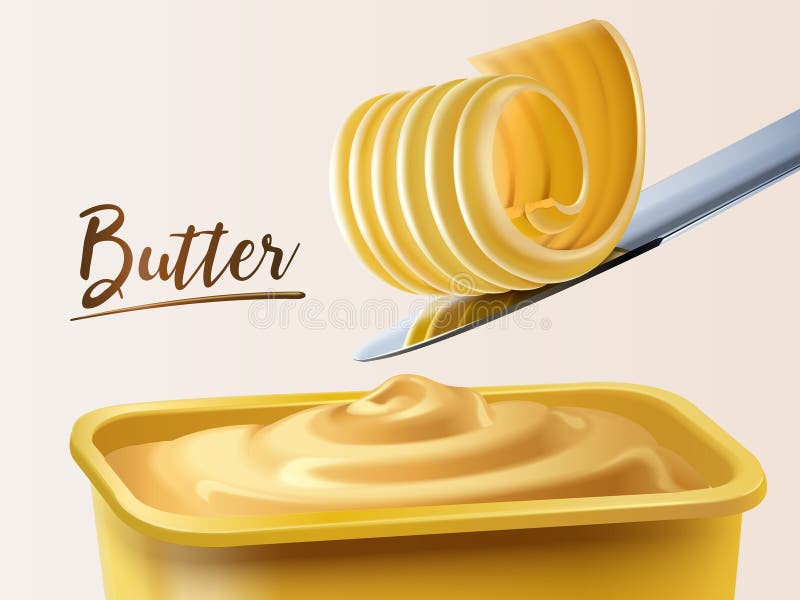 Sahniger Butterbehälter