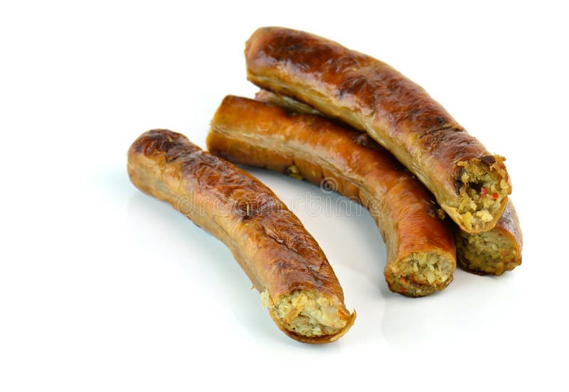 Sai Aua, stuffed pork, Notrhern Thai Spicy Sausage - cuisine stock photography Sai Aua, stuffed pork, Notrhern Thai Spicy Sausage - cuisine stock photography