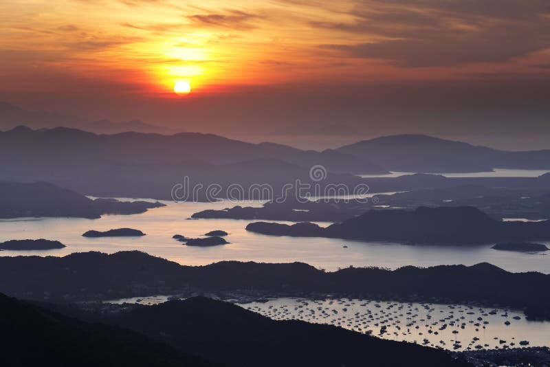 Sai Kung at morning royalty free stock photography Sai Kung at morning royalty free stock photography