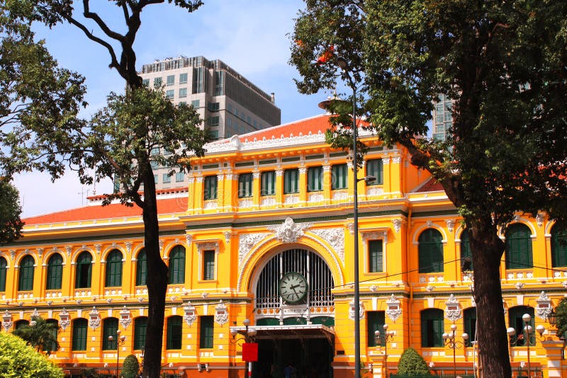 Saigon Central Post Office, Ho Chi Minh, Vietnam Stock Image Image of capital, asia 124661323