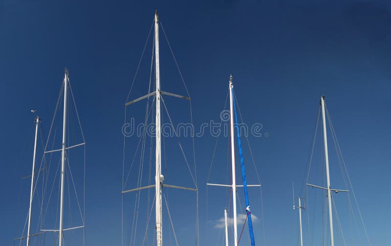 Sailing Mast stock photo. Image of transportation, spreaders 5818384