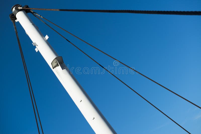 Sail boat mast stock image. Image of shipping, nautical 31979389