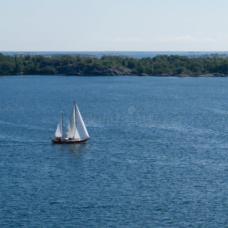 Sailboat in the Archipelago Stock Photo Image of sailboat, sailing