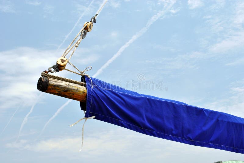 Sailboat Boom stock photo. Image of marina, ocean, nautical 19713588