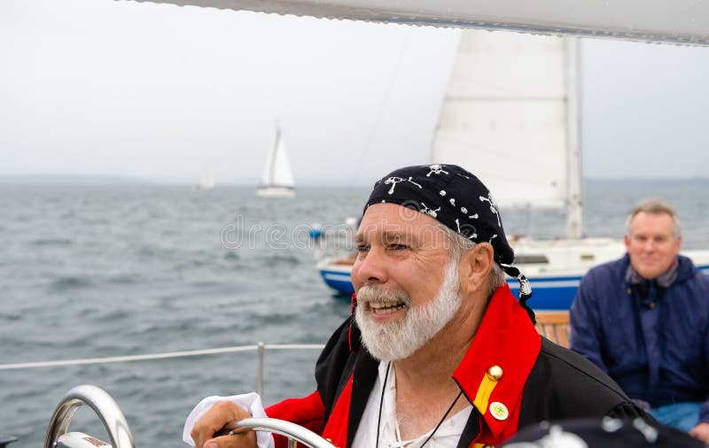 Sailboat captain stock photo. Image of friends, beard 5973300