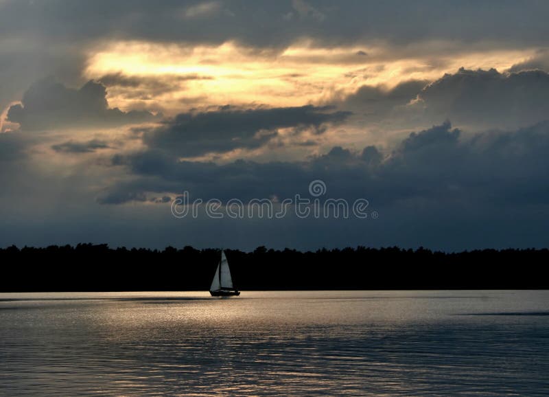 Sailboat against the sky #2. Sailboat against the sky #2.