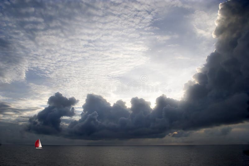 Sailboat In The Distance Royalty Free Stock Photos Image 2490878