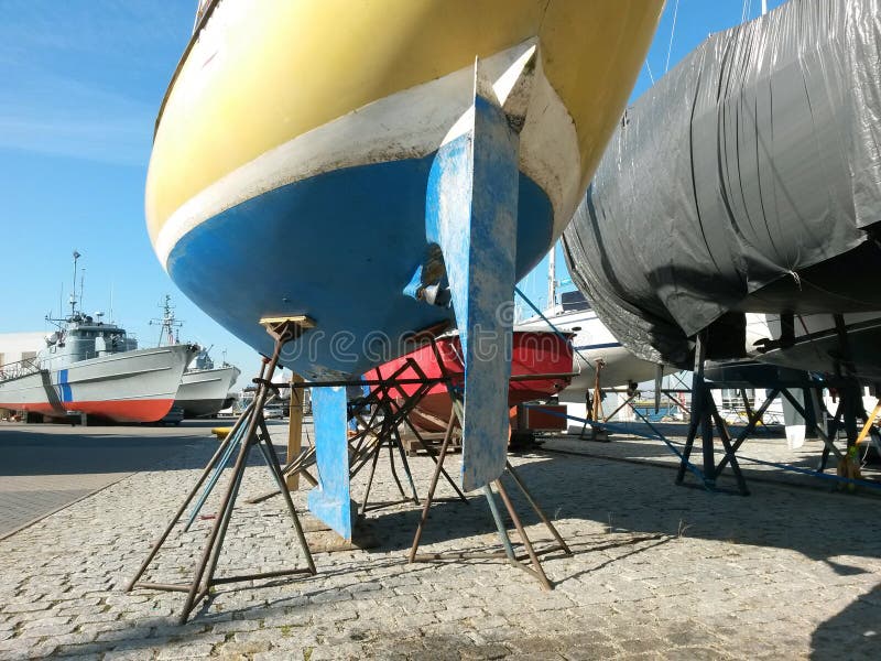 dry dock sailboat