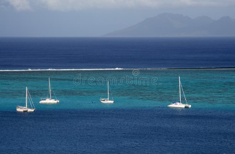 Sailboat on the lagoon
