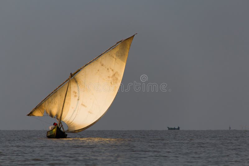 Sailboat on Lake Victoria