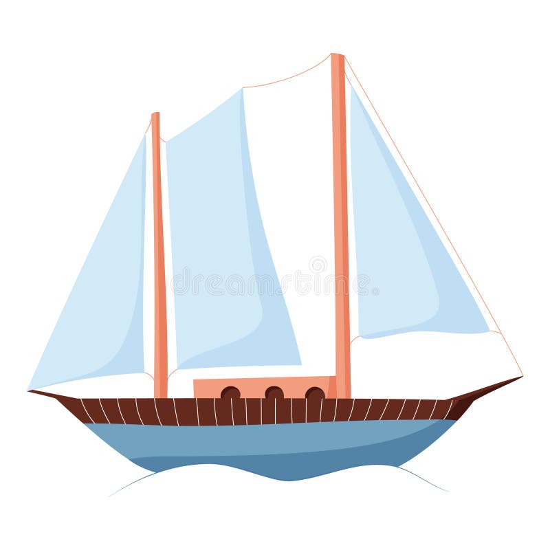 sailboat with three sails