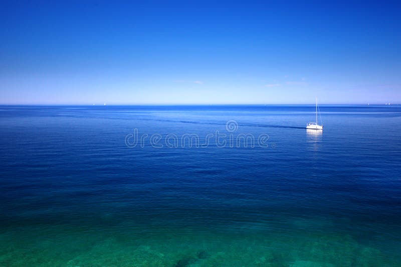 Sailboat on the sea