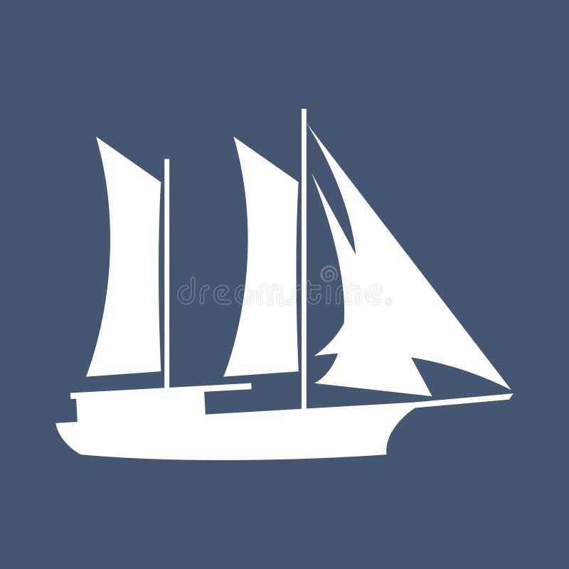 simple sailboat silhouette