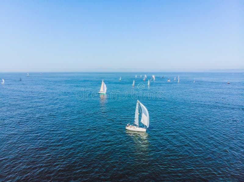 sailboat above water