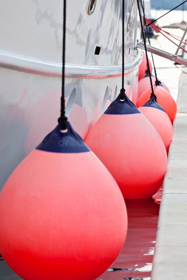 Sailboat Side Fenders CloseUp Stock Image Image of maritime