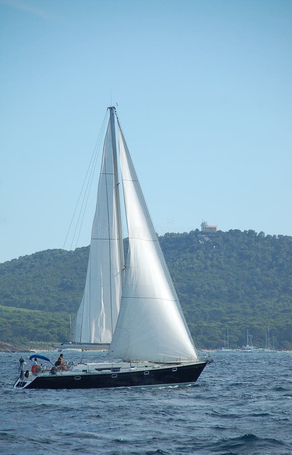 Sailboat in south of France