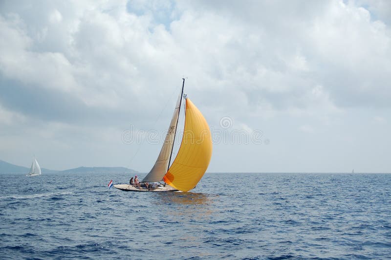 Sailboat in south of France