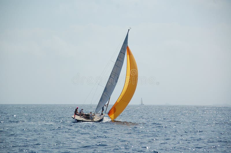 Sailboat in south of France