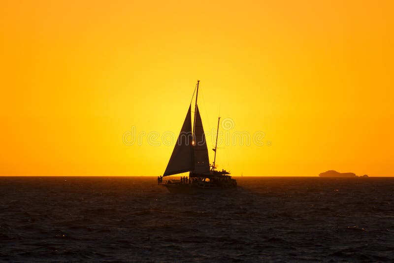 Sailboat at sunset