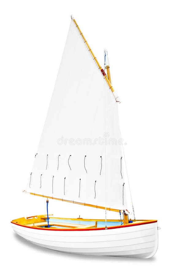 Sailboat under the white background royalty free stock images Sailboat under the white background royalty free stock images