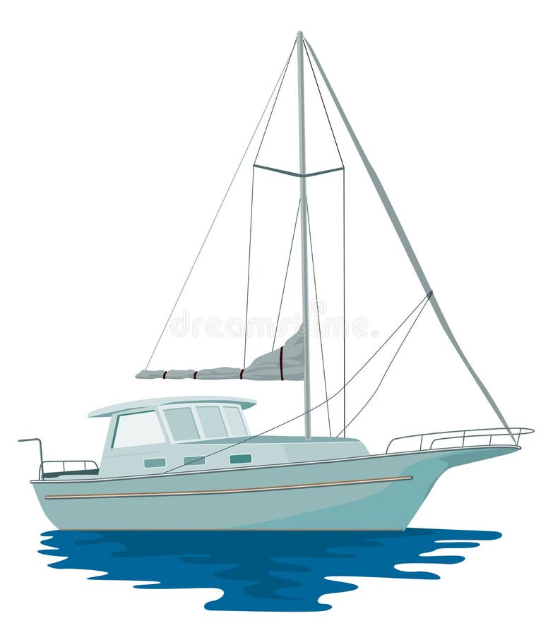 Vector art on sailing and yachting. Vector art on sailing and yachting