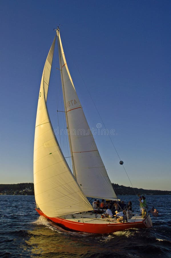 Sailing on Lake Washington out of Kirkland, WA