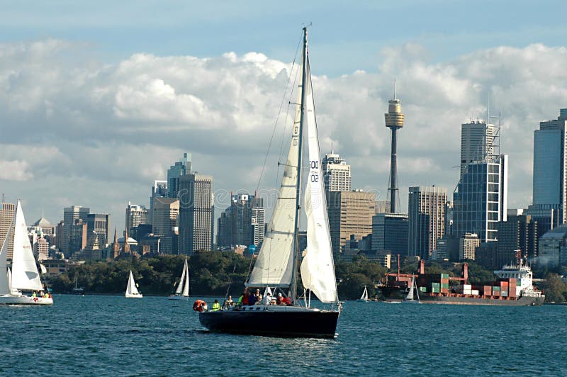 Sailing Boats In Sydney Harbour