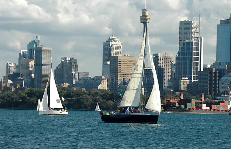 Sailing Boats In Sydney Harbour