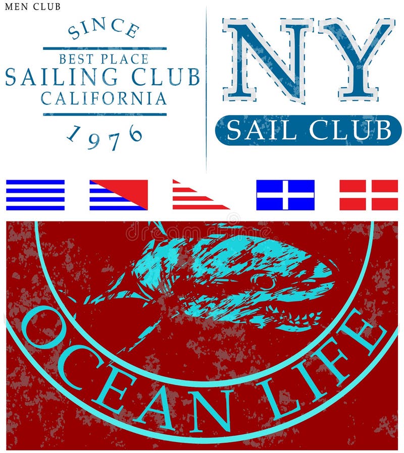 Sailing club t shirt design