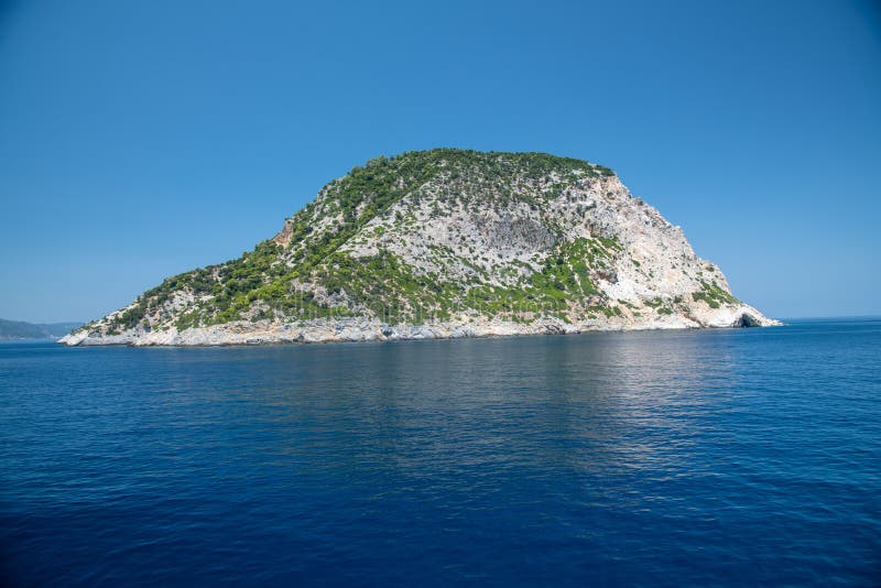 Sailing among the Greek Islands in Summer Season Stock Image Image of