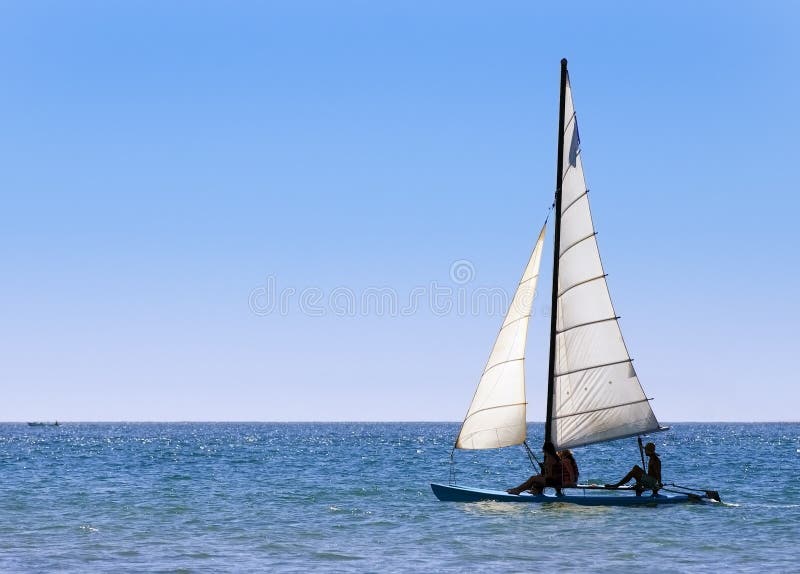 Sailing Out to Sea royalty free stock photo