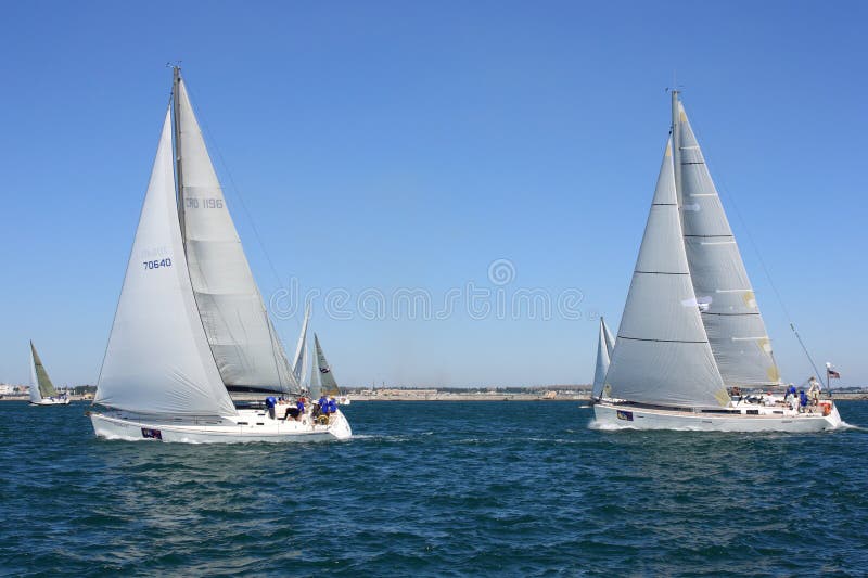 Sailing Regatta of Cruiser Sailing Yachts Editorial Stock Image Image of sailboat, crew 20864284
